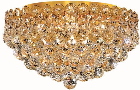 ZC121-1901F16G/EC By Regency Lighting - Century Collection Gold Finish 4 Lights Flush Mount