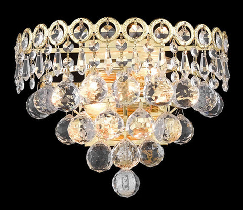 ZC121-1901W12G/EC By Regency Lighting Century Collection 2 Light Flushmount Gold Finish