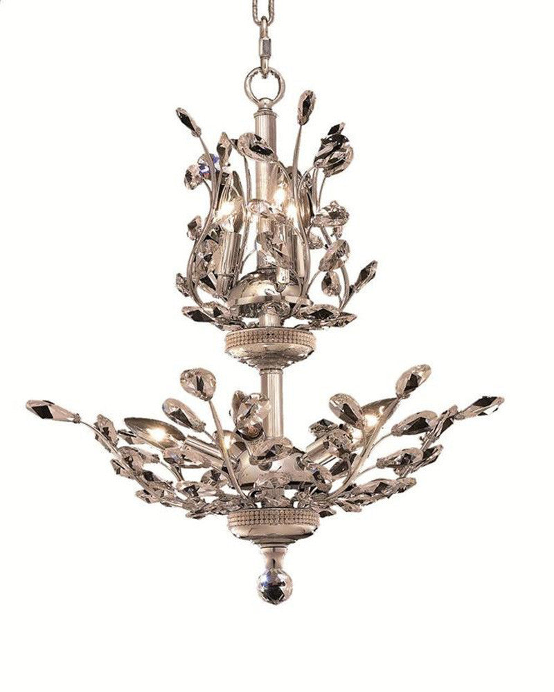 C121-SILVER/2011/2122 Orchid Collection By Elegant Modern / Contemporary CHANDELIER Chandeliers, Crystal Chandelier, Crystal Chandeliers, Lighting