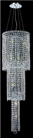 ZC121-2031G54C/EC By Regency Lighting Maxim Collection 12 Light Chandeliers Chrome Finish