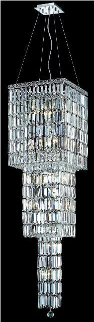 C121-2032G54C/RC By Elegant Lighting Maxim Collection 14 Light Chandeliers Chrome Finish