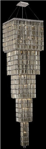 C121-2032G80C-GT/RC By Elegant Lighting Maxim Collection 22 Light Chandeliers Chrome Finish