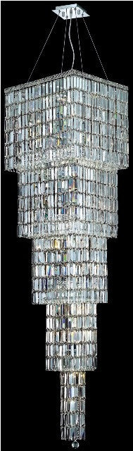 C121-2032G80C/RC By Elegant Lighting Maxim Collection 22 Light Chandeliers Chrome Finish