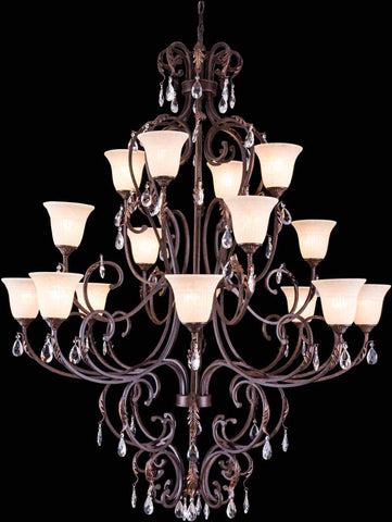 C121-4900G56GU/RC By Elegant Lighting - Troy Collection Gilded Umber Finish 16 Lights Pendant lamp