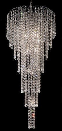 C121-6801G25C By Regency Lighting-Falls Collection Chrome Finish 11 Light Chandelier