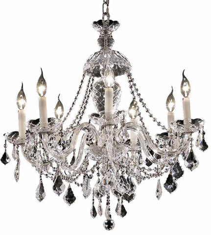 ZC121-7831D26C/EC By Regency Lighting - Alexandria Collection Chrome Finish 7 Lights Dining Room