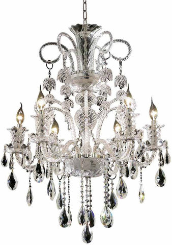 ZC121-7832D26C/EC By Regency Lighting - Elizabeth Collection Chrome Finish 6 Lights Dining Room