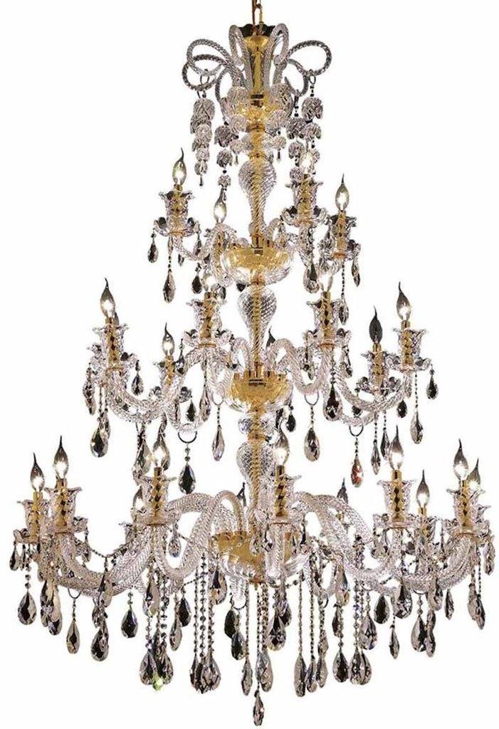 ZC121-7832G44G/EC By Regency Lighting - Elizabeth Collection Gold Finish 24 Lights Foyer/Hallway