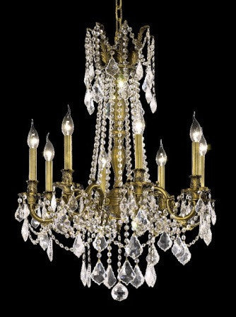 C121-9208D24AB By Regency Lighting-Rosalia Collection Antique Bronze Finish 8 Lights Chandelier