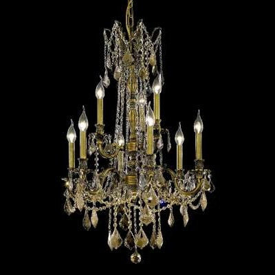 C121-9209D23AB-GT By Regency Lighting-Rosalia Collection Antique Bronze Finish 9 Lights Chandelier