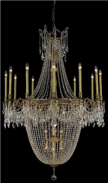 ZC121-9322G40FG/EC By Regency Lighting Esperanza Collection 22 Light Chandeliers French Gold Finish