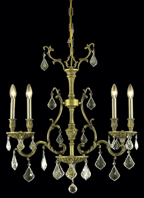 C121-9604D26AB-GS/RC By Elegant Lighting Monarch Collection 4 Light Wall Sconces Antique Bronze Finish