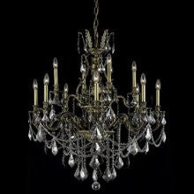 ZC121-9612D35DB/EC By Regency Lighting Monarch Collection 12 Lights Chandelier Dark Bronze Finish