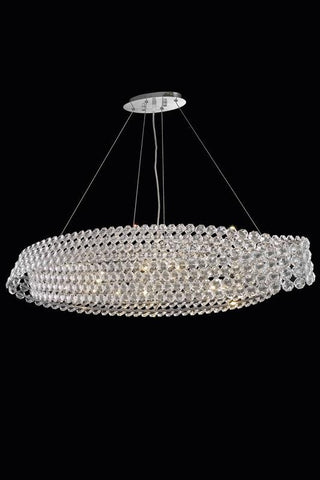 C121-9804D36C/EC By Elegant Lighting Electron Collection 6 Lights Chandelier Chrome Finish