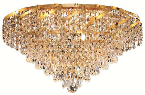 ZC121-ECA4F16G/EC By Regency Lighting - Belenus Collection Gold Finish 6 Lights Flush Mount