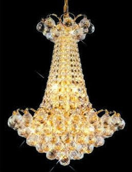 C121-GOLD/2001/1623 Godiva CollectionEmpire Style CHANDELIER Chandeliers, Crystal Chandelier, Crystal Chandeliers, Lighting