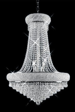 C121-SILVER/1802/2432 Primo CollectionEmpire Style CHANDELIER Chandeliers, Crystal Chandelier, Crystal Chandeliers, Lighting