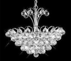 C121-SILVER/2001/1817 Godiva CollectionEmpire Style CHANDELIER Chandeliers, Crystal Chandelier, Crystal Chandeliers, Lighting