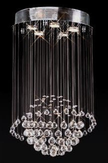 C121-SILVER/2004/1626 Galaxy Collection By Elegant Modern / Contemporary CHANDELIER Chandeliers, Crystal Chandelier, Crystal Chandeliers, Lighting