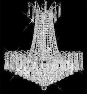 C121-SILVER/8032/1616 Victora CollectionEmpire Style CHANDELIER Chandeliers, Crystal Chandelier, Crystal Chandeliers, Lighting