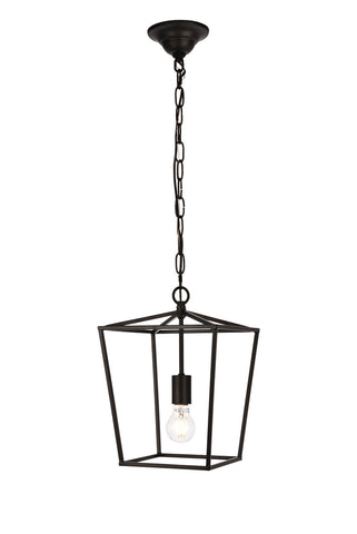 ZC121-LD6008D9BK - Living District: Maddox Collection Pendant D9.75 H14.5 Lt:1 Black Finish