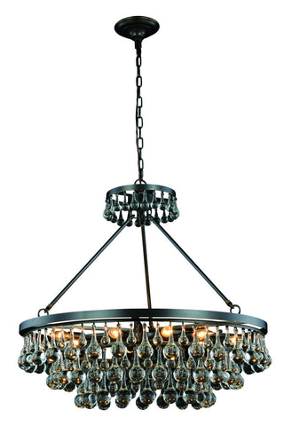 ZC121-1509D32BZ - Urban Classic: Bettina 10 light Bronze Pendant Clear Royal Cut Crystal