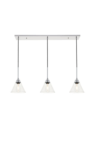 ZC121-LD4017D40C - Living District: Histoire 3 light chrome Pendant