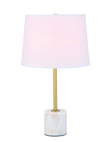 ZC121-TL3039BR - Regency Decor: Kira 1 light Brass Table Lamp
