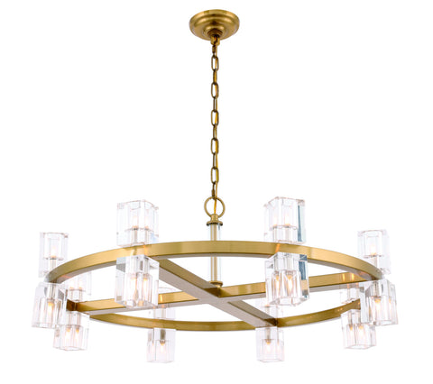 ZC121-1550D32BB - Urban Classic: Chateau 16 light Burnished Brass Pendant