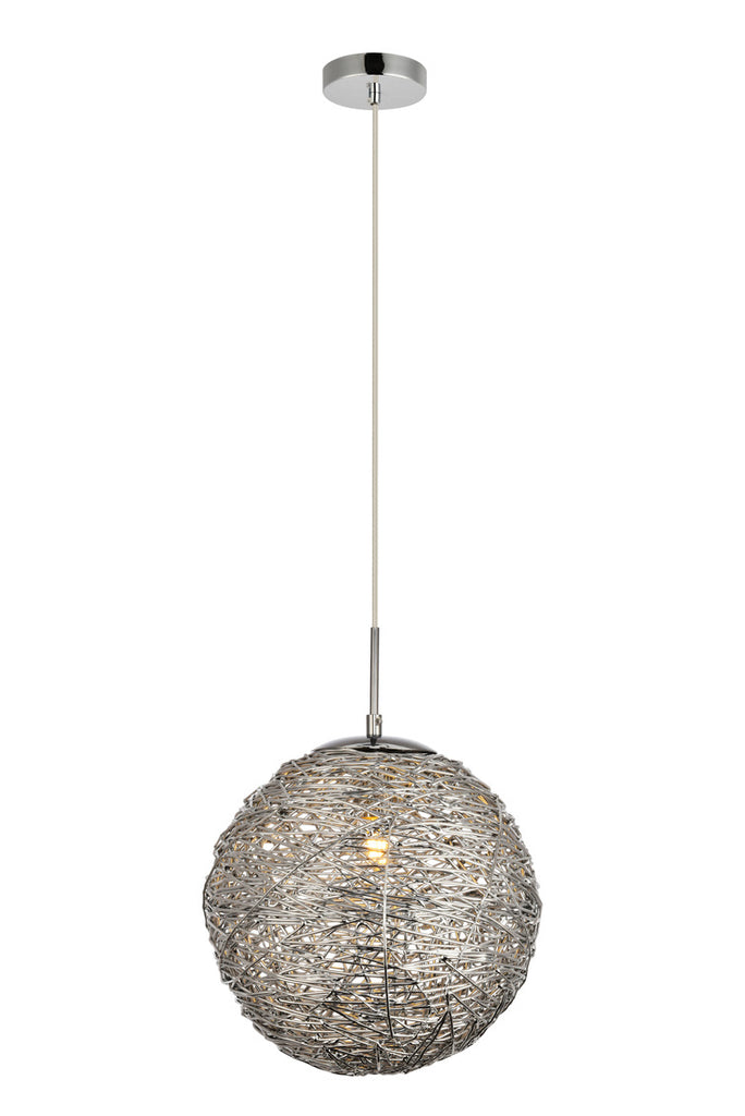 ZC121-LDPD2067 - Living District: Lilou Collection Pendant D11.4 H12.3 Lt:1 Chrome Finish