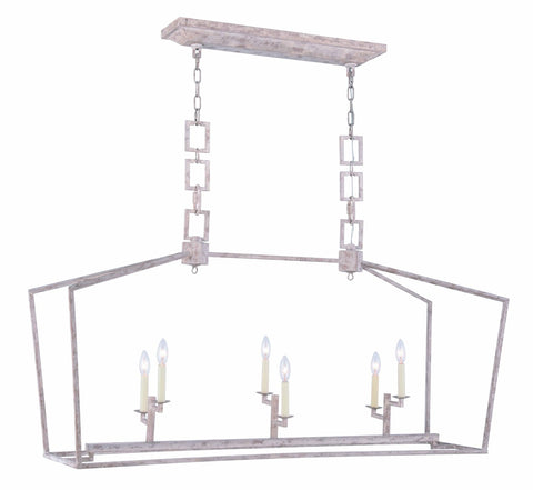 ZC121-1512G54IW - Urban Classic: Denmark 6 light Ivory wash Chandelier