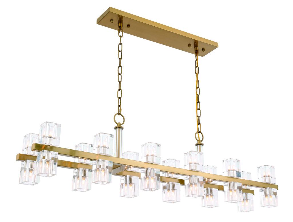 ZC121-1550D50BB - Urban Classic: Chateau 24 light Burnished Brass Pendant